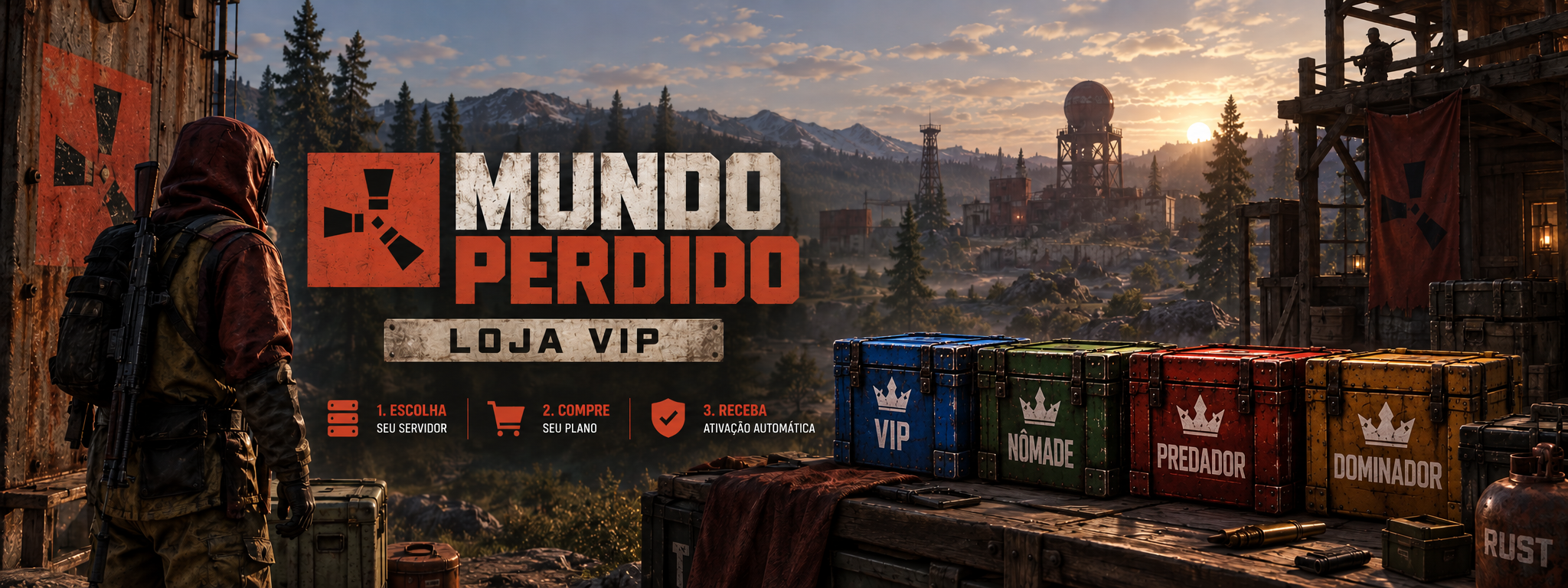 Mundo Perdido Loja VIP: escolha seu servidor, compre seu plano e receba ativação automática